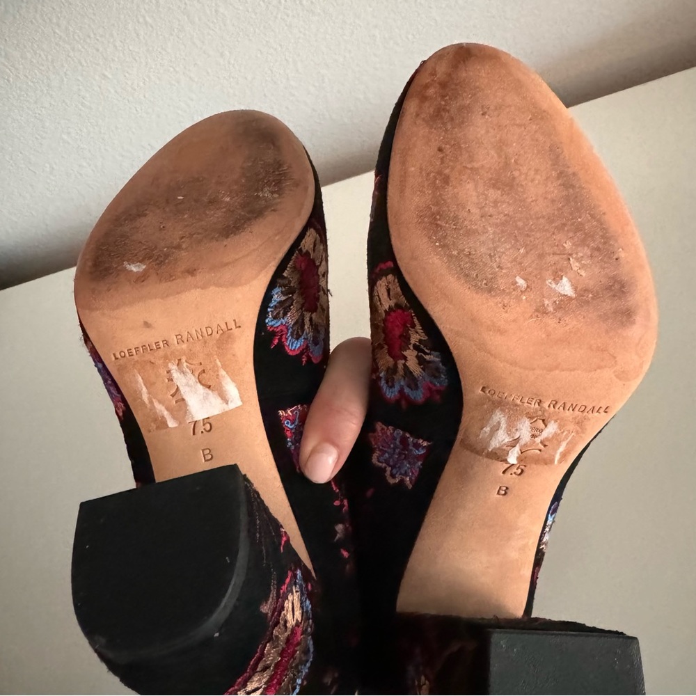 Loeffler Randall Sydnee Suede Embroidered Pumps - Picture 5 of 8